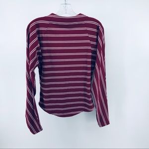 Free People back key hole with tie closure top